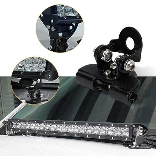 2 PCS Light Bar Mounting Brackets, LED Work Light Mount Clamp Holder,