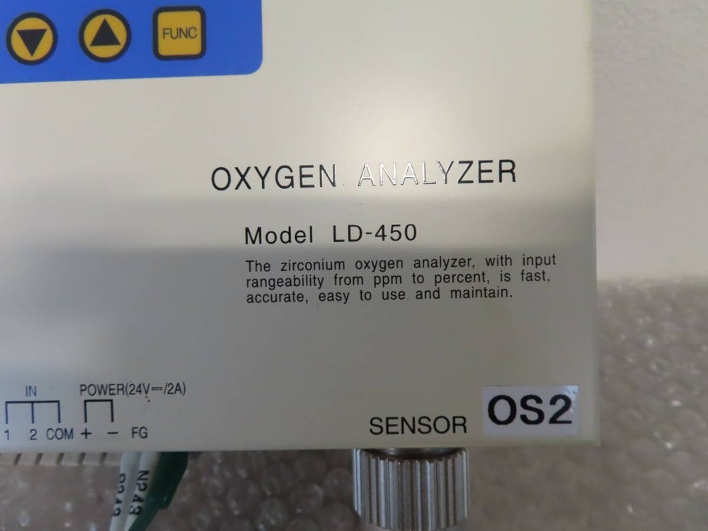 TORAY LD-450-T Oxygen Analyzer DC24V 2017 Model