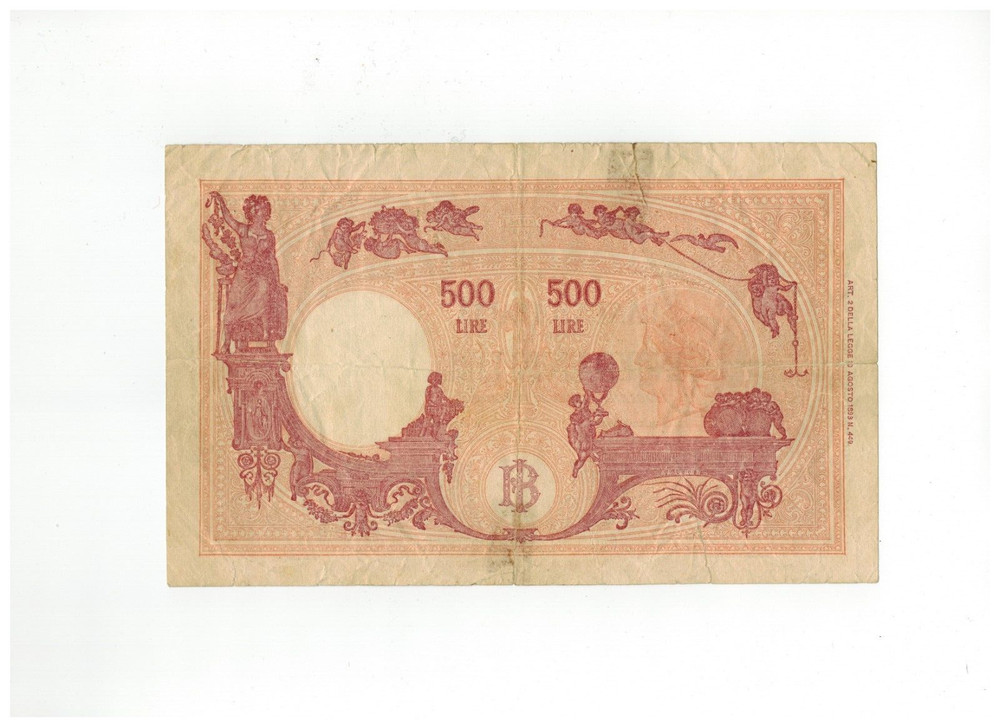 Italy 1946 500 Lire Banknote