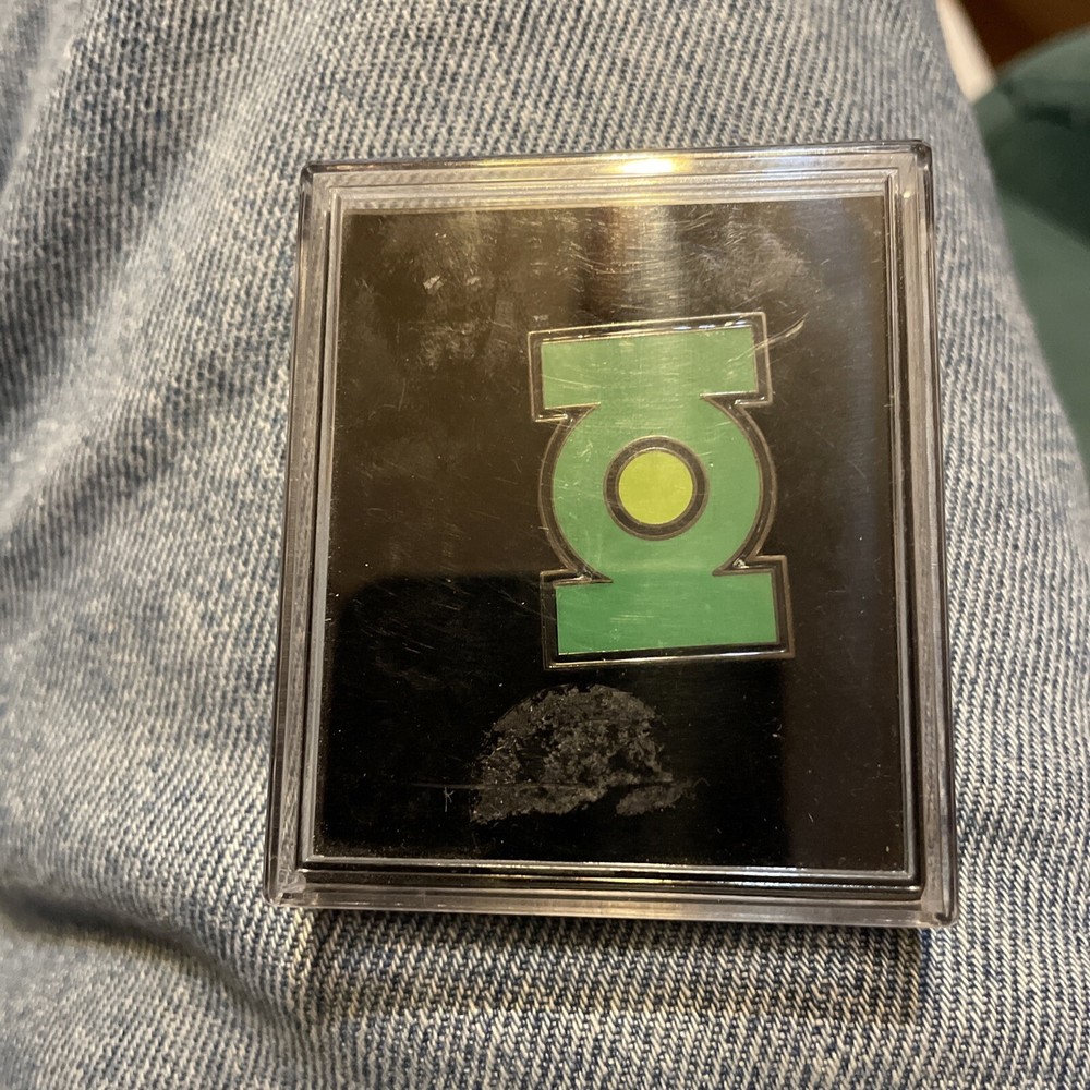 Green Lantern Cloisonné Pin In Original Package And Case 1998 DC Comics