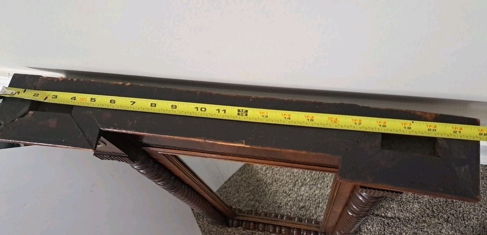 Antique American Empire Wall Console Mirror