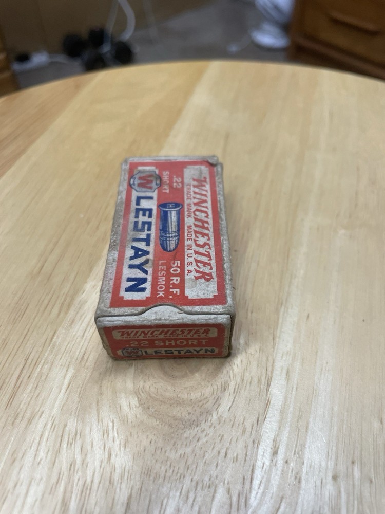 EMPTY Winchester Lestayn .22 Short Cartridge Box