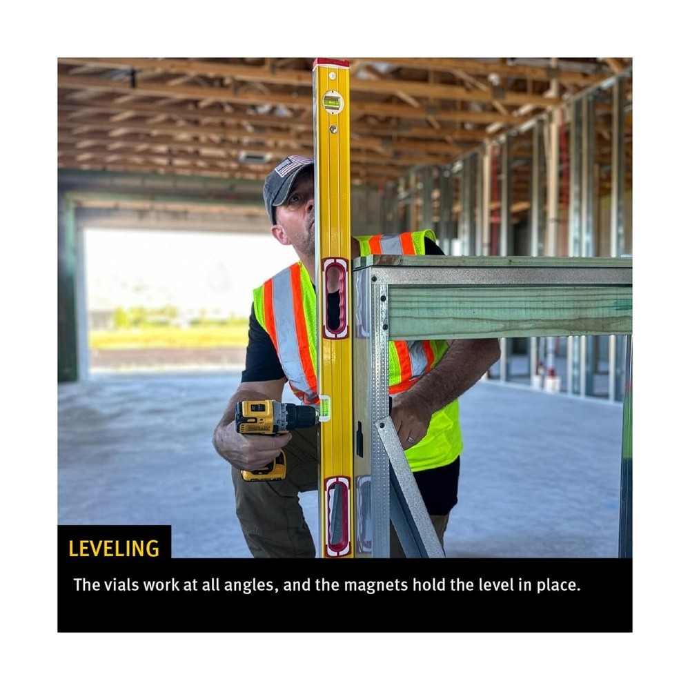 STABILA Type 96M Magnetic Level, 48 Inch 48 in