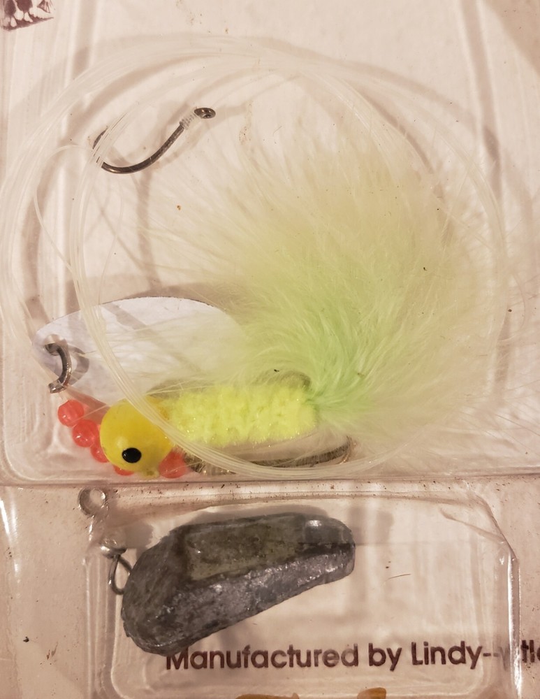 SCHLITZ VINTAGE GO FOR IT WALLEYE KIT YELLOW OR BLUE STRINGER