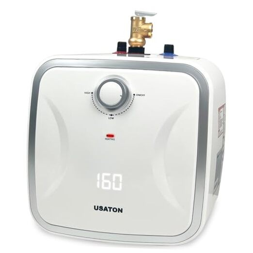 Hot Water Heater Electric - Compact Under Sink Instant Portable Mini 2.5 Gallon