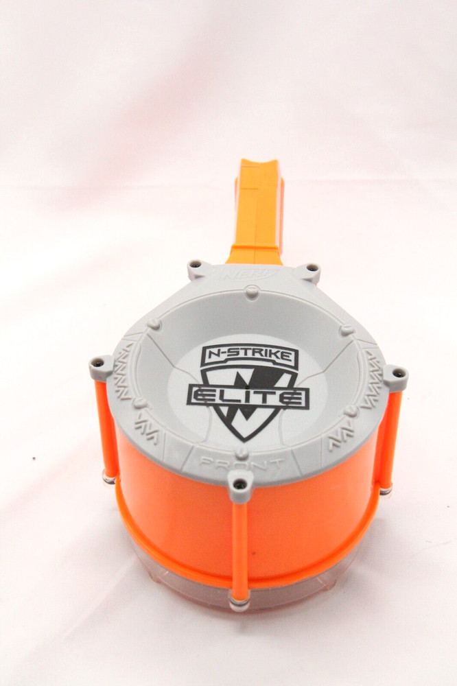 Nerf N-Strike Elite 25 Max Round Ammo Drum Magazine Replacement Dart Clip Orange