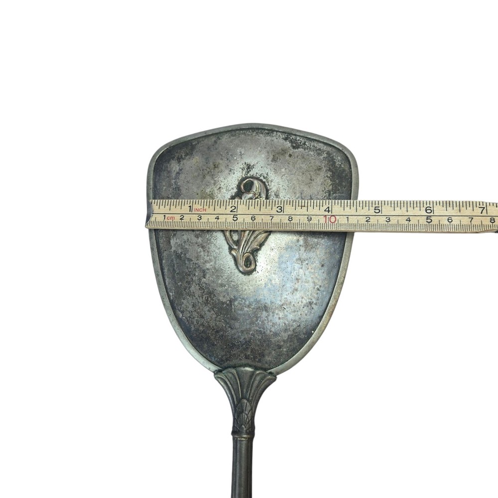 Antique Vanity Mirror Floral Design Handheld