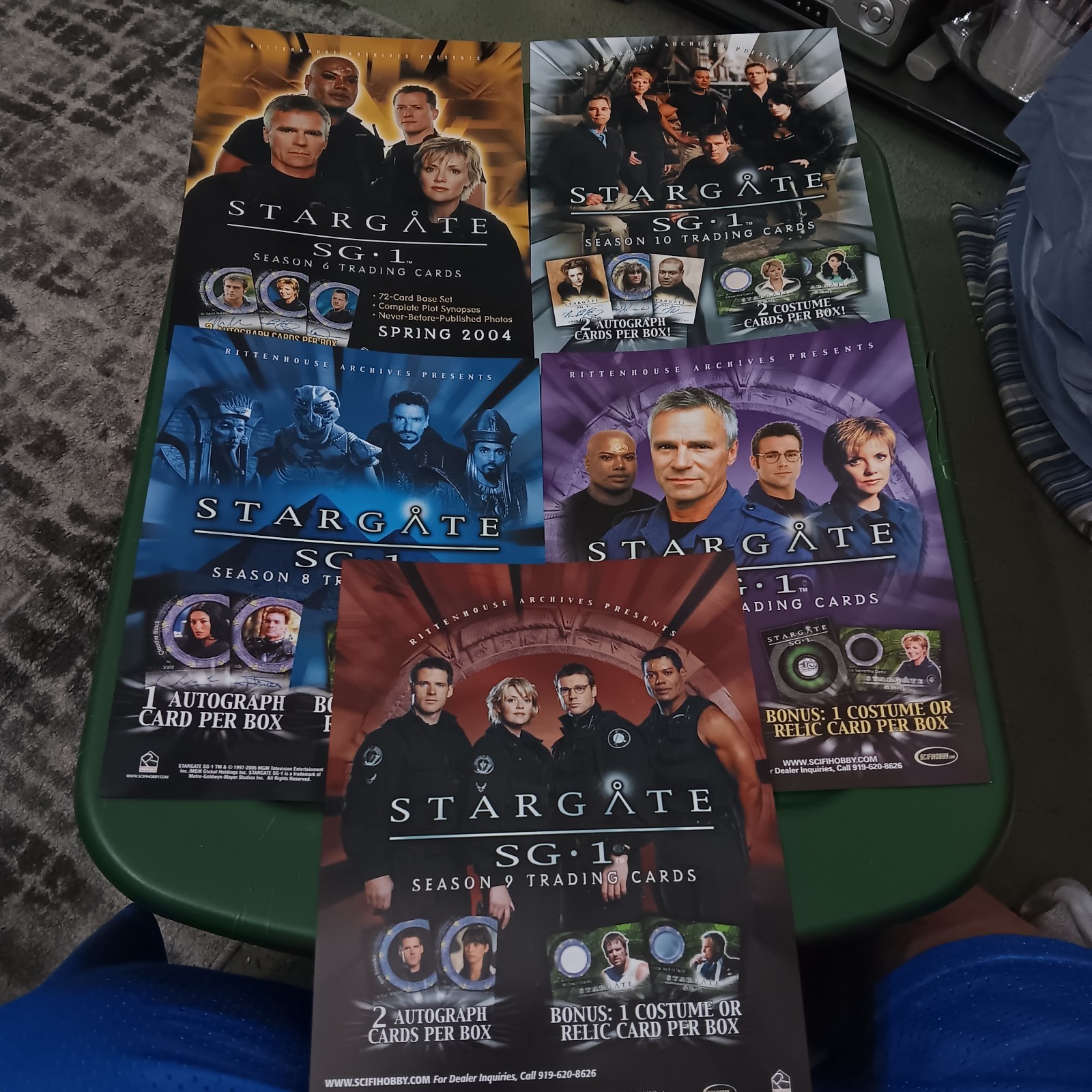 Stargate SG1 Promi Card Set Lot Of 5