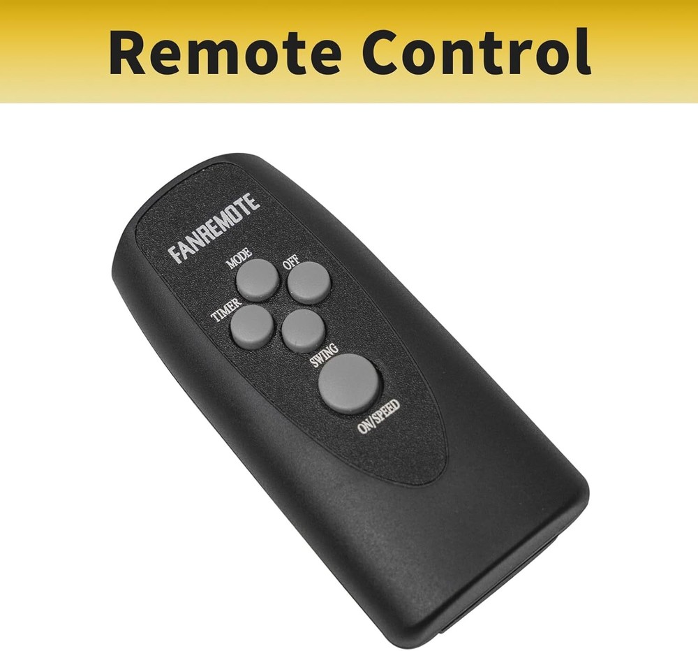 20 inch Orbital Remote Control Wall Mounted Fan, Timer, Oscillation & Tilting