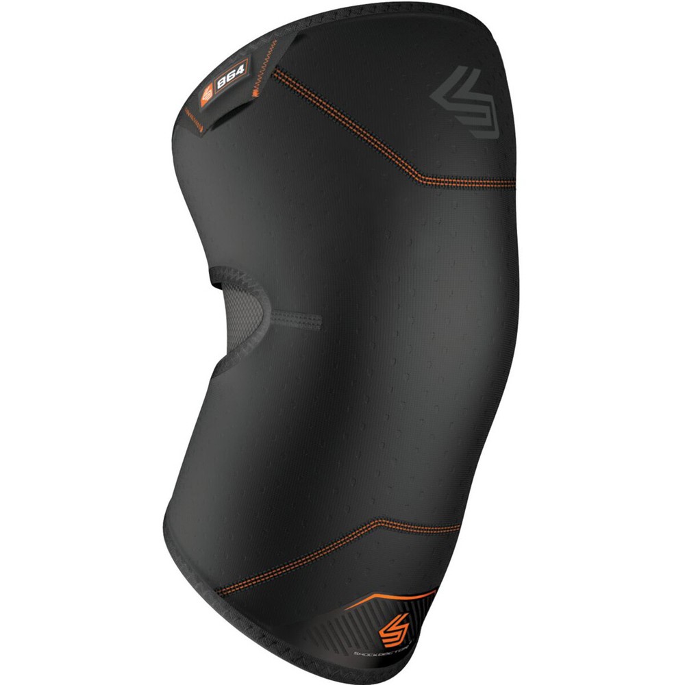 Shock Doctor Knee Compression Sleeve with Closed Patella Coverage - Black