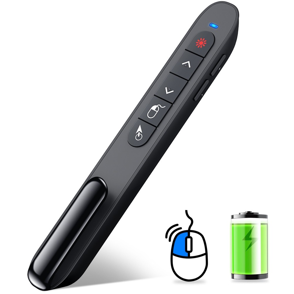 RF 2.4 GHz Presentation Clicker Wireless Presenter USB Powerpoint Clicker Remote