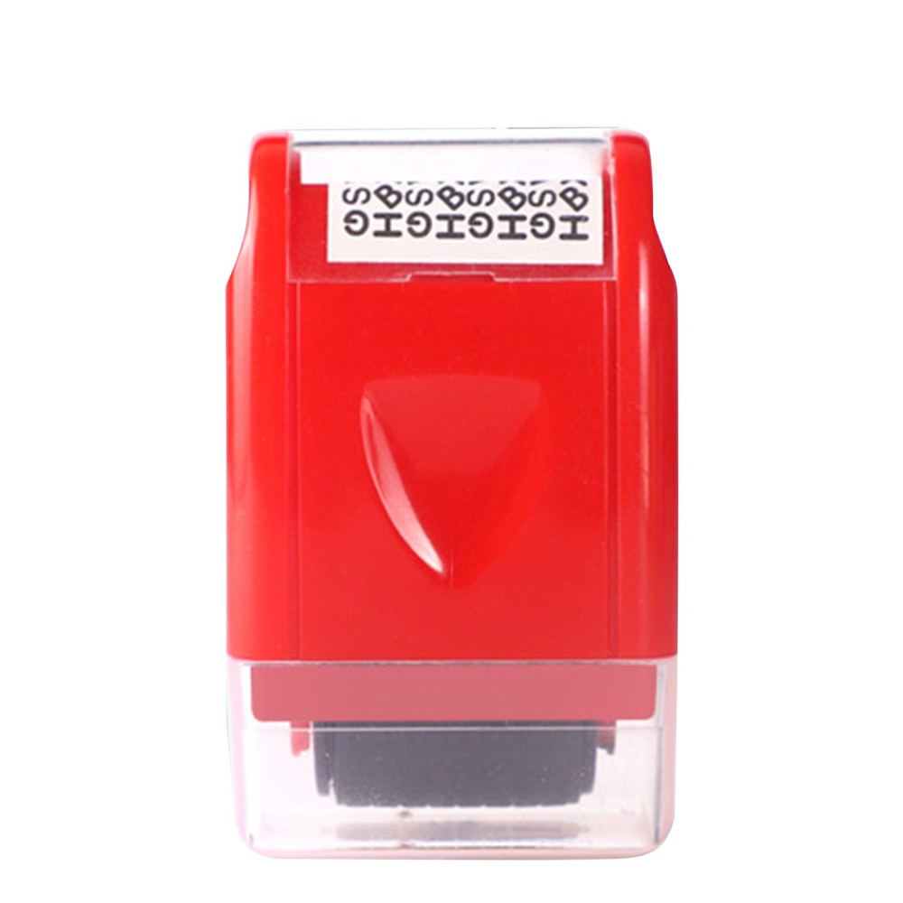 Red ID Stamp Identity Theft Protection Document Guard Self Ink Stamps Roller aa