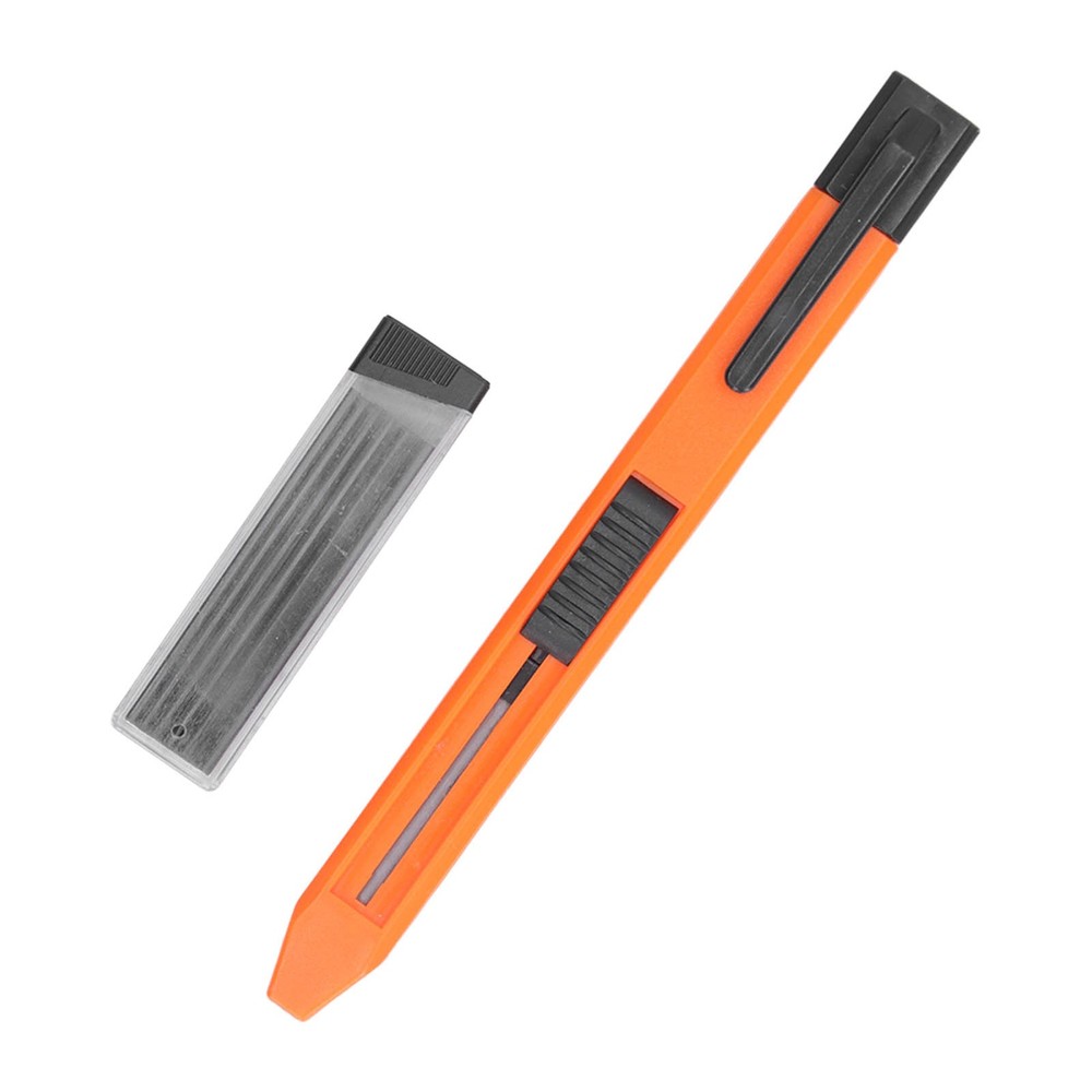 Mechanical Carpenter Pencil Scribing Tool Marker Set Kit With 6Pcs Refill CT