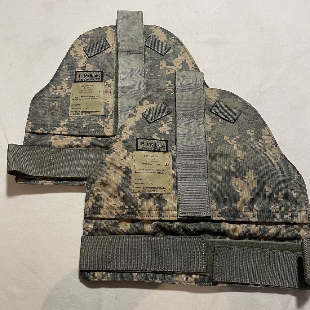 DAPS Dorsal Axillary Protectors Outer Shell Pair Point Blank D.A.P.S.