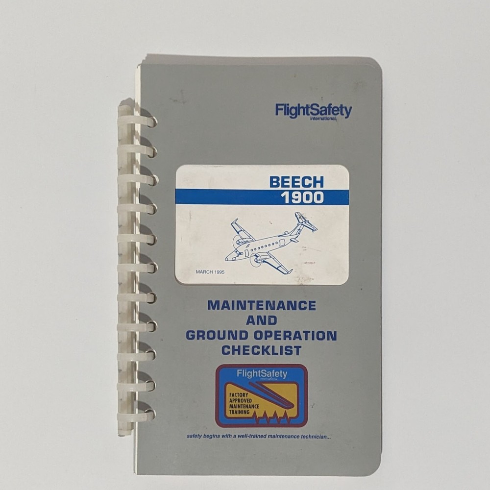 1995 Flight Safety Int'l Beech 1900 Maintenance & Ground Operation Checklist