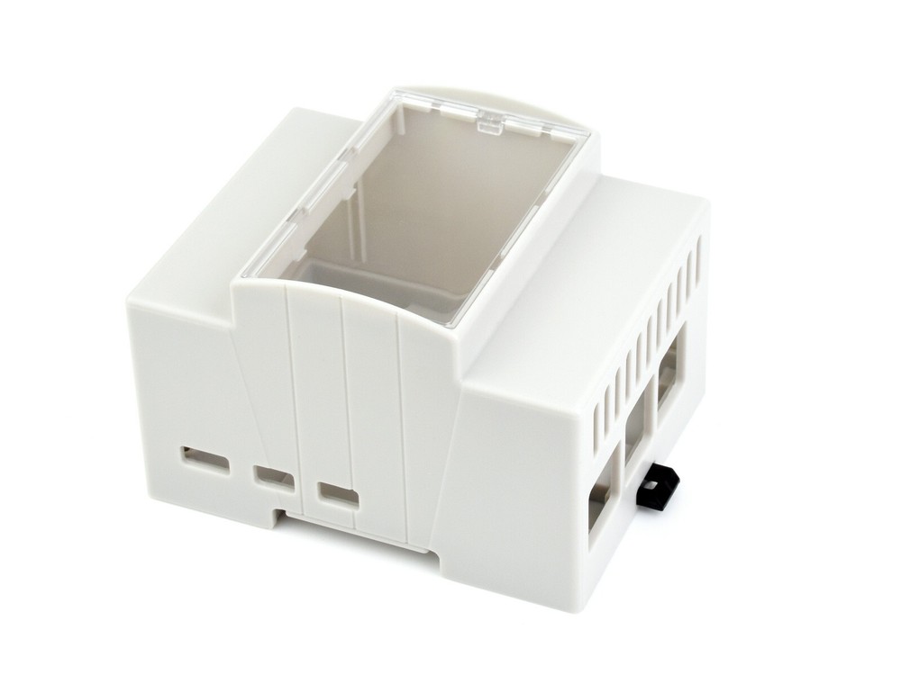 Waveshare DIN Rail ABS Case for Raspberry Pi 5 large Inner Space Injection