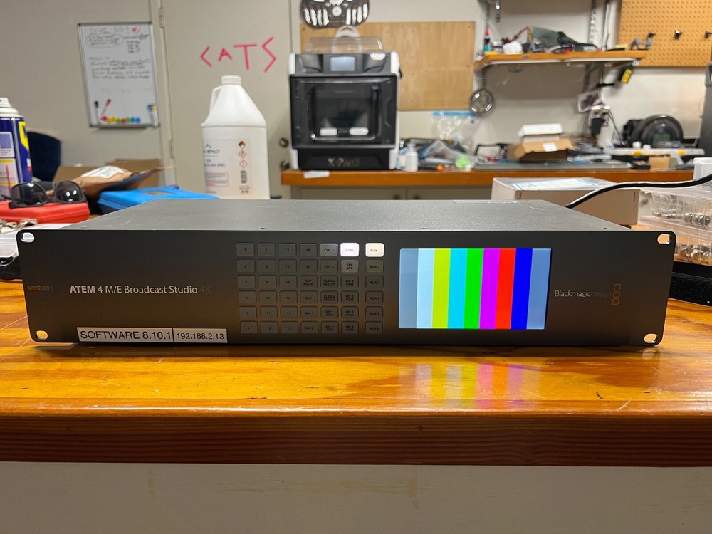 Black Magic ME4 Broadcast Studio 4K switcher