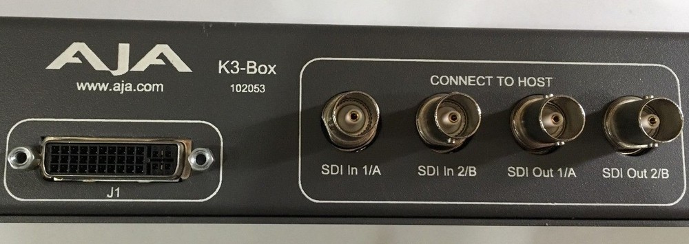 AJA K3 Box External Breakout Box Excellent Condition