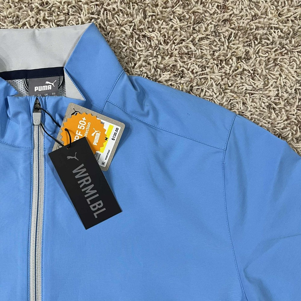 Puma Men’s Monterey Wind Golf Jacket Blue, Size Medium (New)