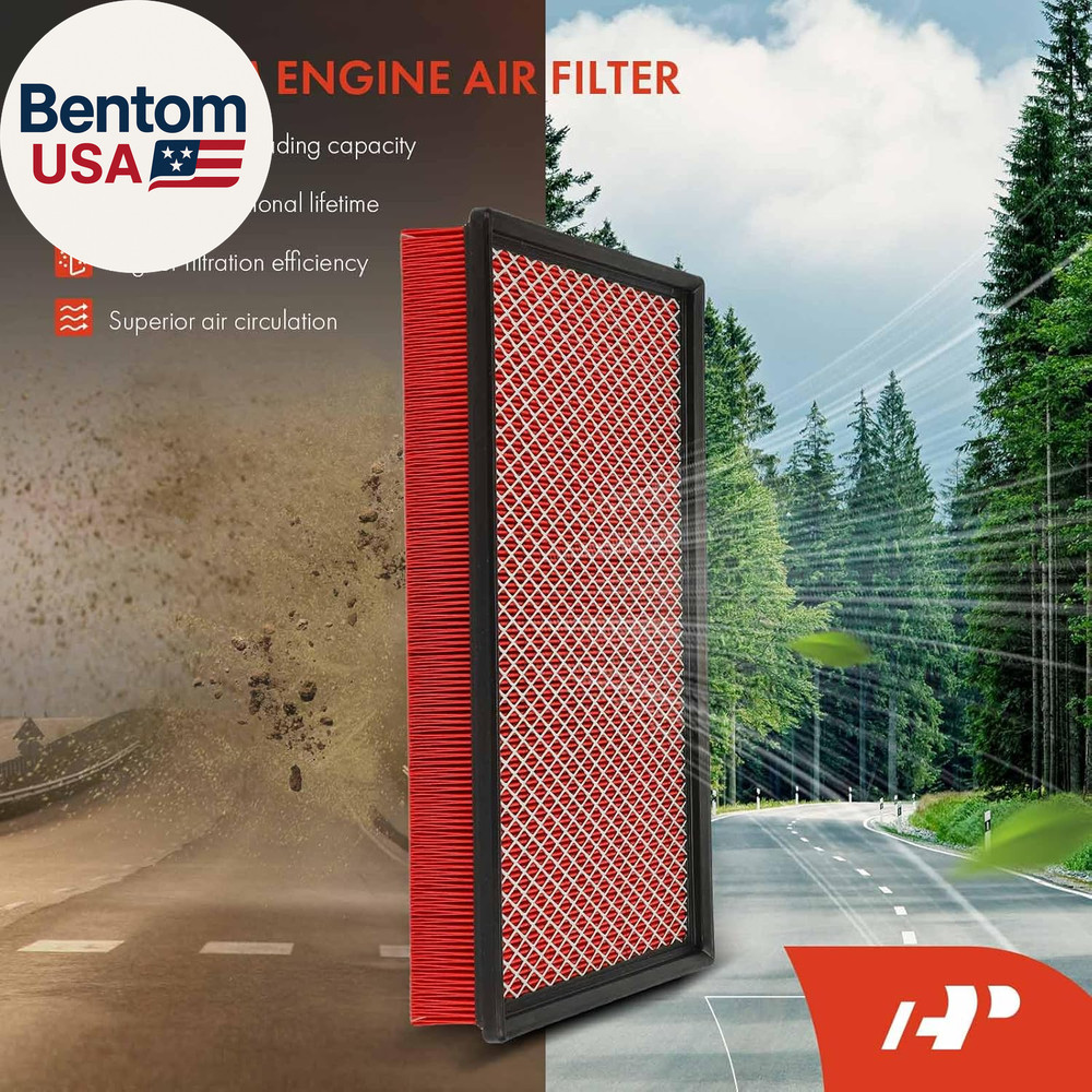 High-Performance, Pre-Oiled Engine Air Filter Compatible with Dodge Models - Ram