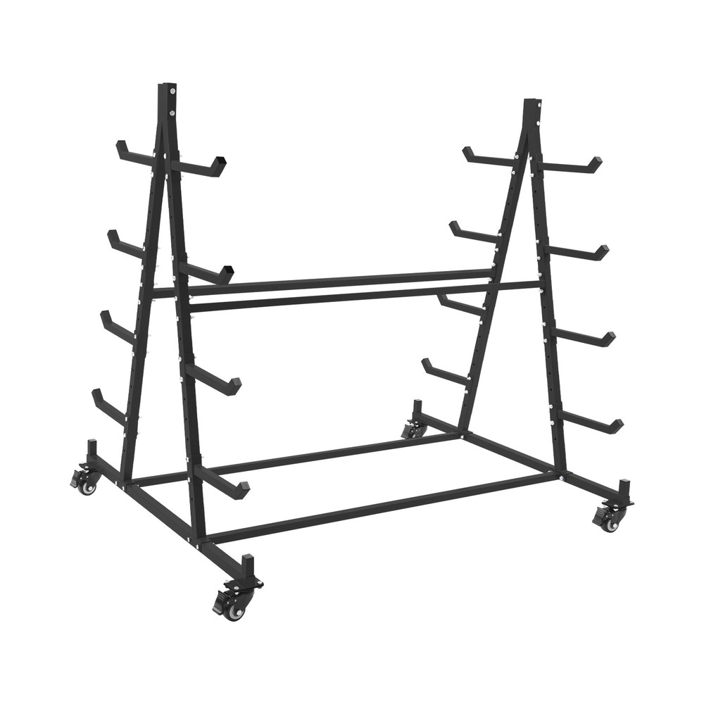 5 Tier Iron Horizontal Lumber Storage Rack Storage Rolling Triangle Rack 500LBS