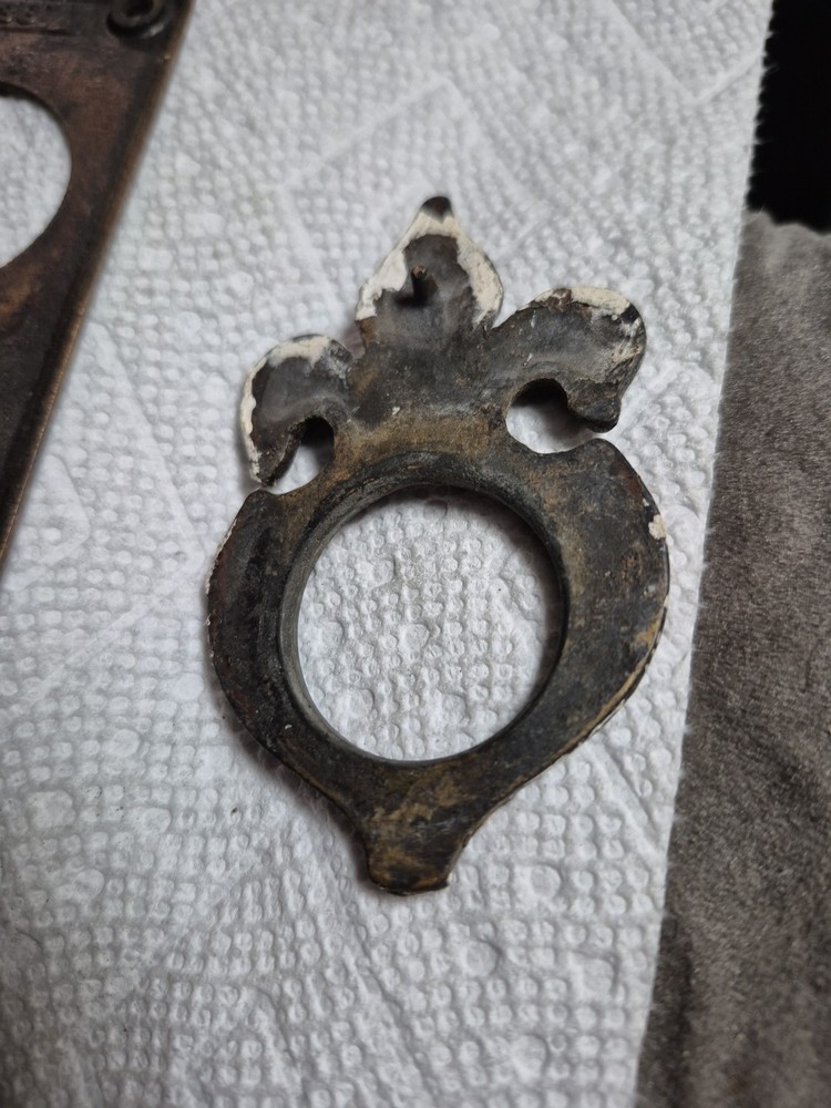 Solid Brass Antique Door Plate Escutcheon Set