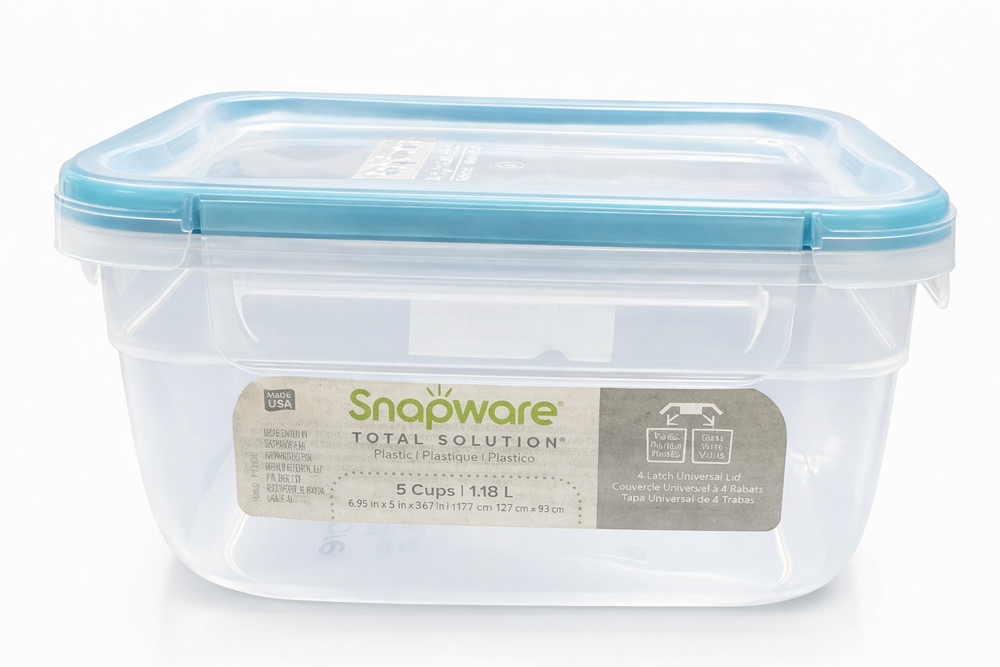 Snapware 5 Cup Food Storage Container Rectangular BPA Free Leakproof Lid