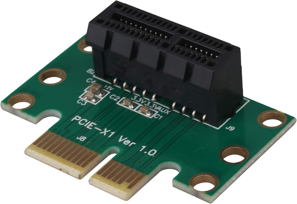 RDEXP Pci-Express 1X Riser Card 90 Degree Right Angle Riser Adapter Card