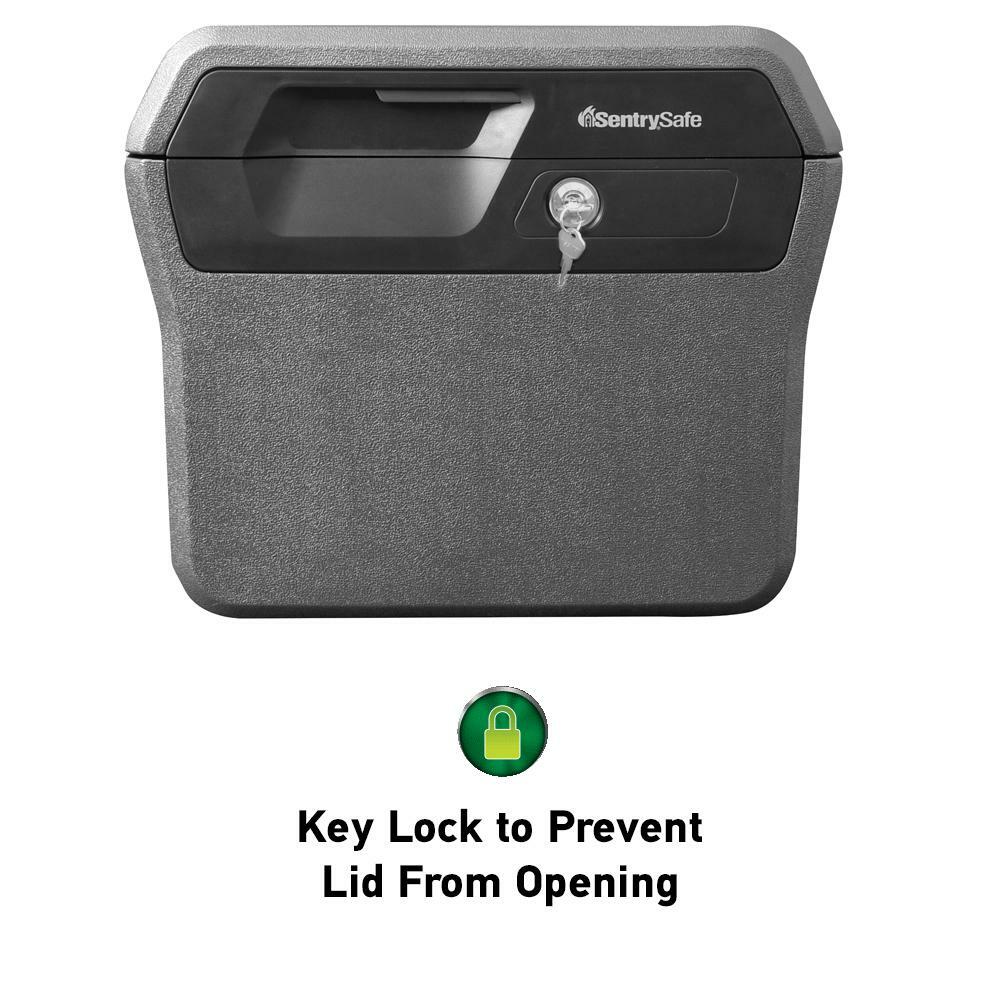 SentrySafe Key Lock Box 0.66 cu. ft. Fireproof/Waterproof Polyethylene 2-Handles