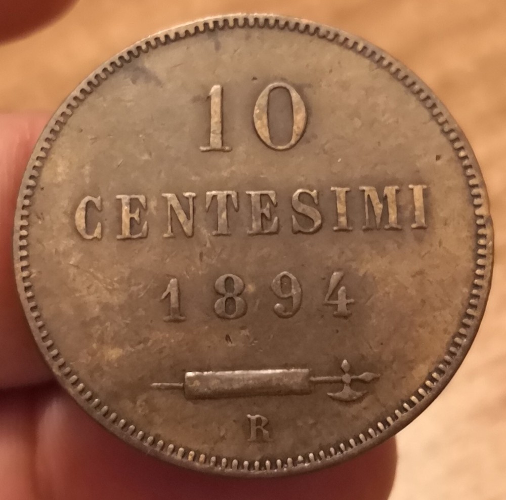 Coin 10 Cent 1894, San Marino, Ref. 6966