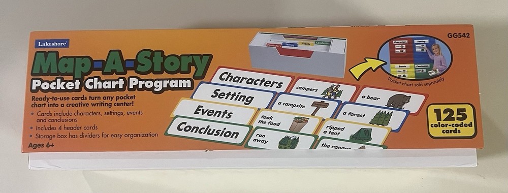 Lakeshore Map-A-Story Pocket Chart Program New