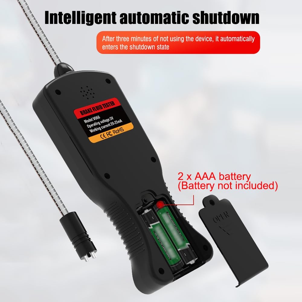 Digital Car Brake Fluid Tester Moisture Analyzer Test Tool for DOT3 DOT4 DOT5.1