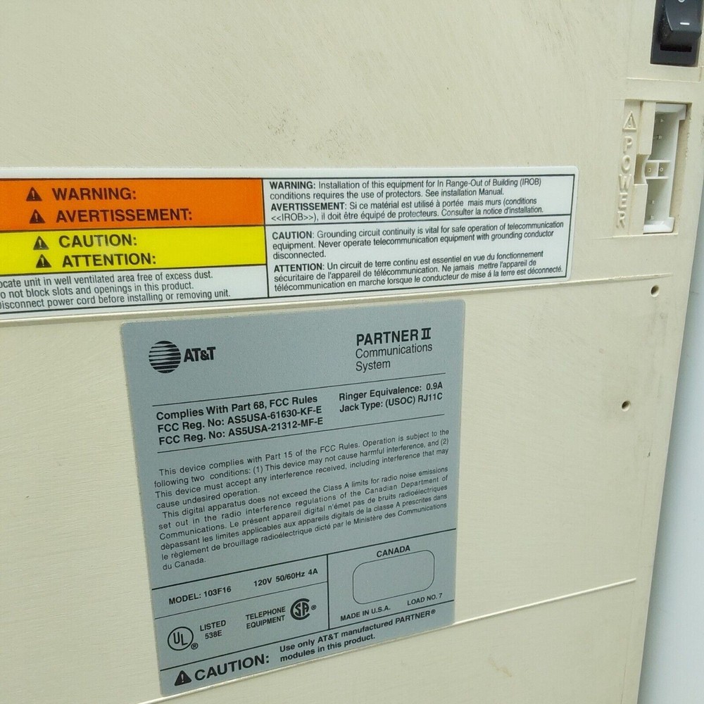 Lucent Avaya 103F16 Partner II Communication System