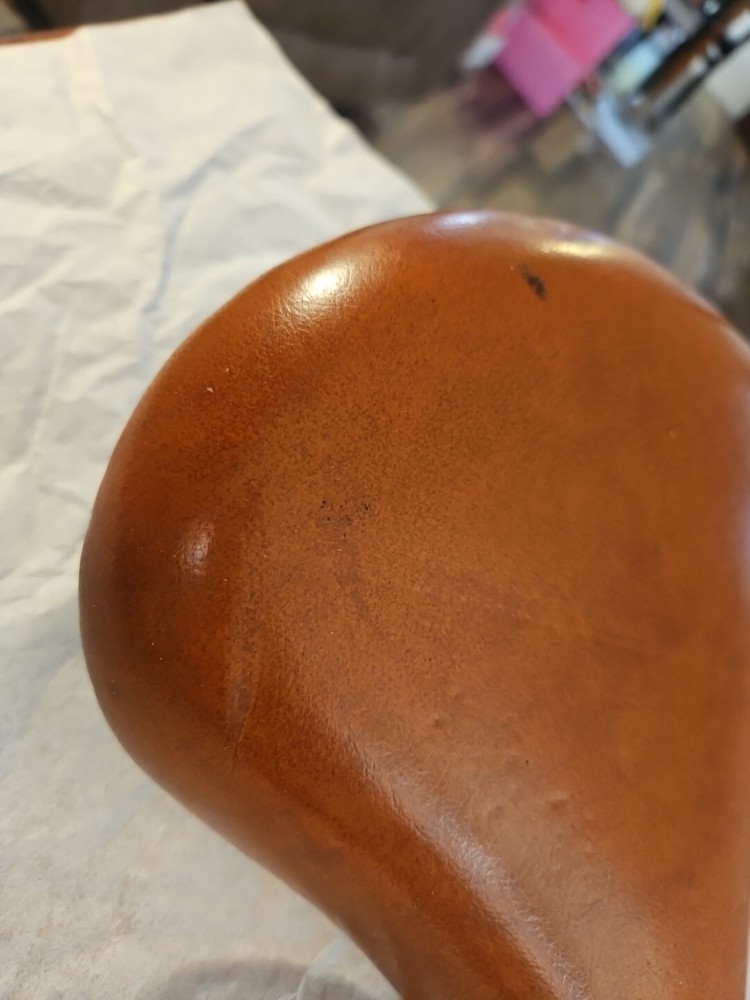 Vintage Permaco 309 Brown Bicycle Exercise? Seat Saddle