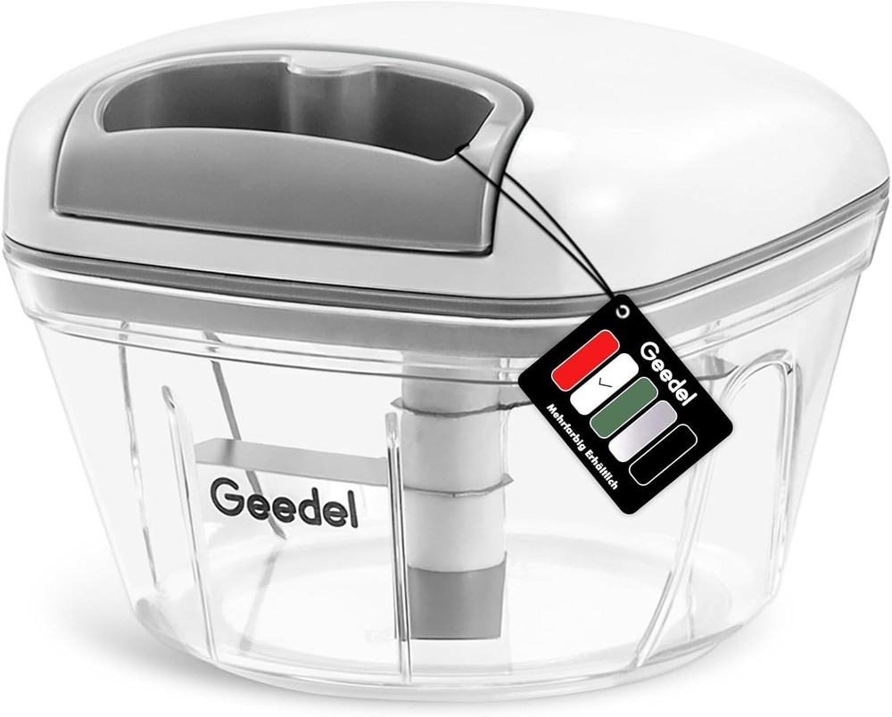 Dishwasher Safe Vegetable Chopper - 500ml Hand-Pull Garlic Cutter for Kitchen