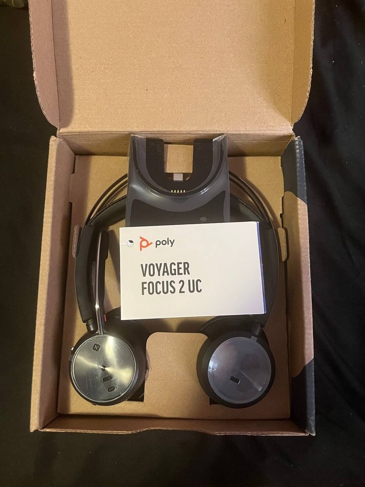 Poly Voyager Focus 2 Microsoft Teams Certified USB-C Headset +USB-C/A Adapter