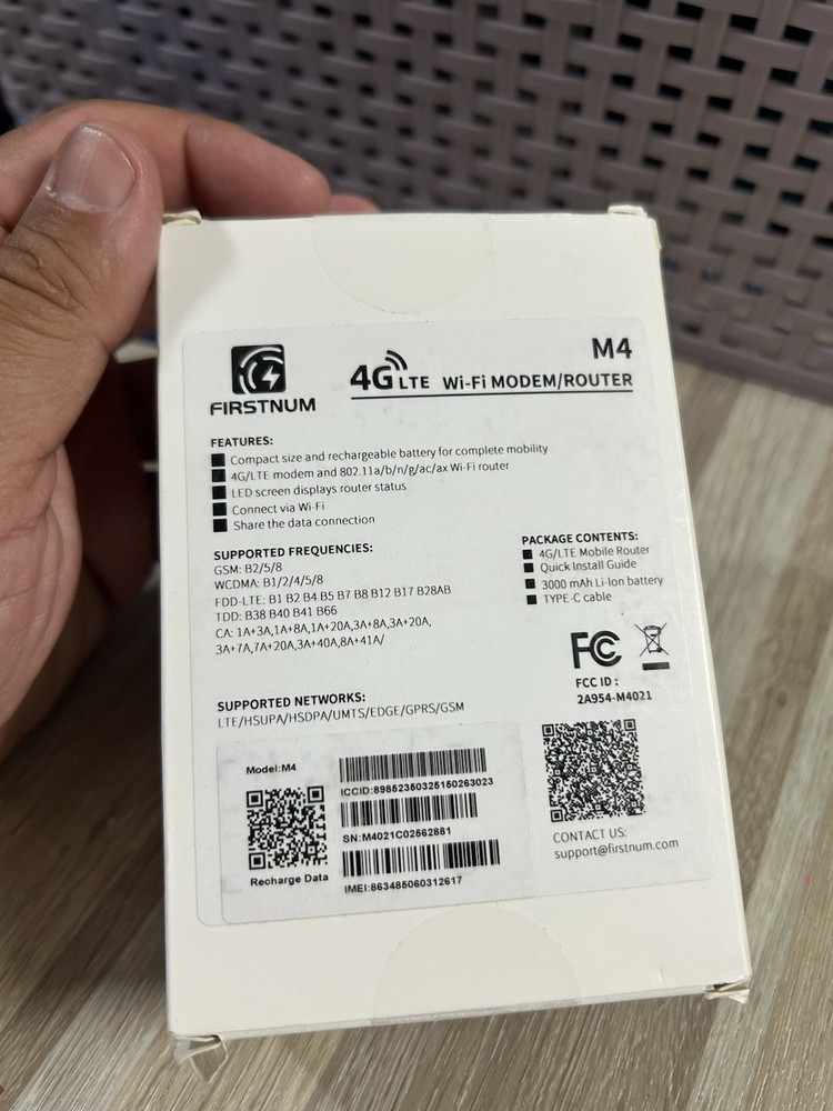 Firstnum 4g Lte Modem/Router