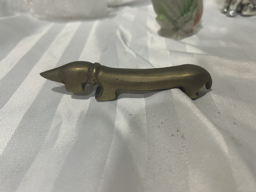 Solid Brass Dog Bottle Opener