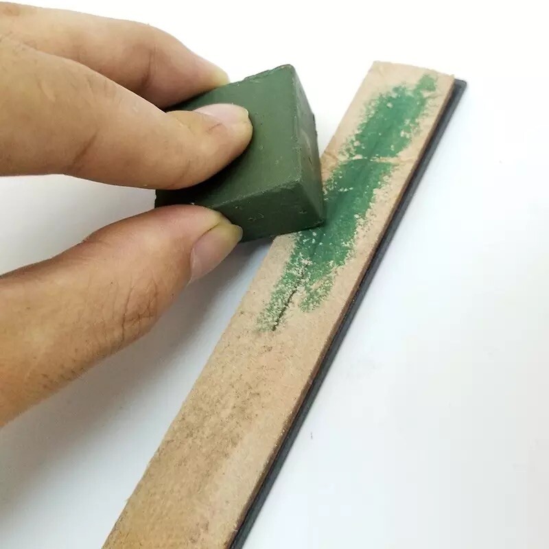 3PC Leather Strop Sharpening Abrasive Polishing Compound Wax Balm Paste Razors