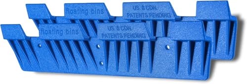 Recycle Bin Wall Mount (2 Pack), Blue Bin Hanger for Garage Organization,