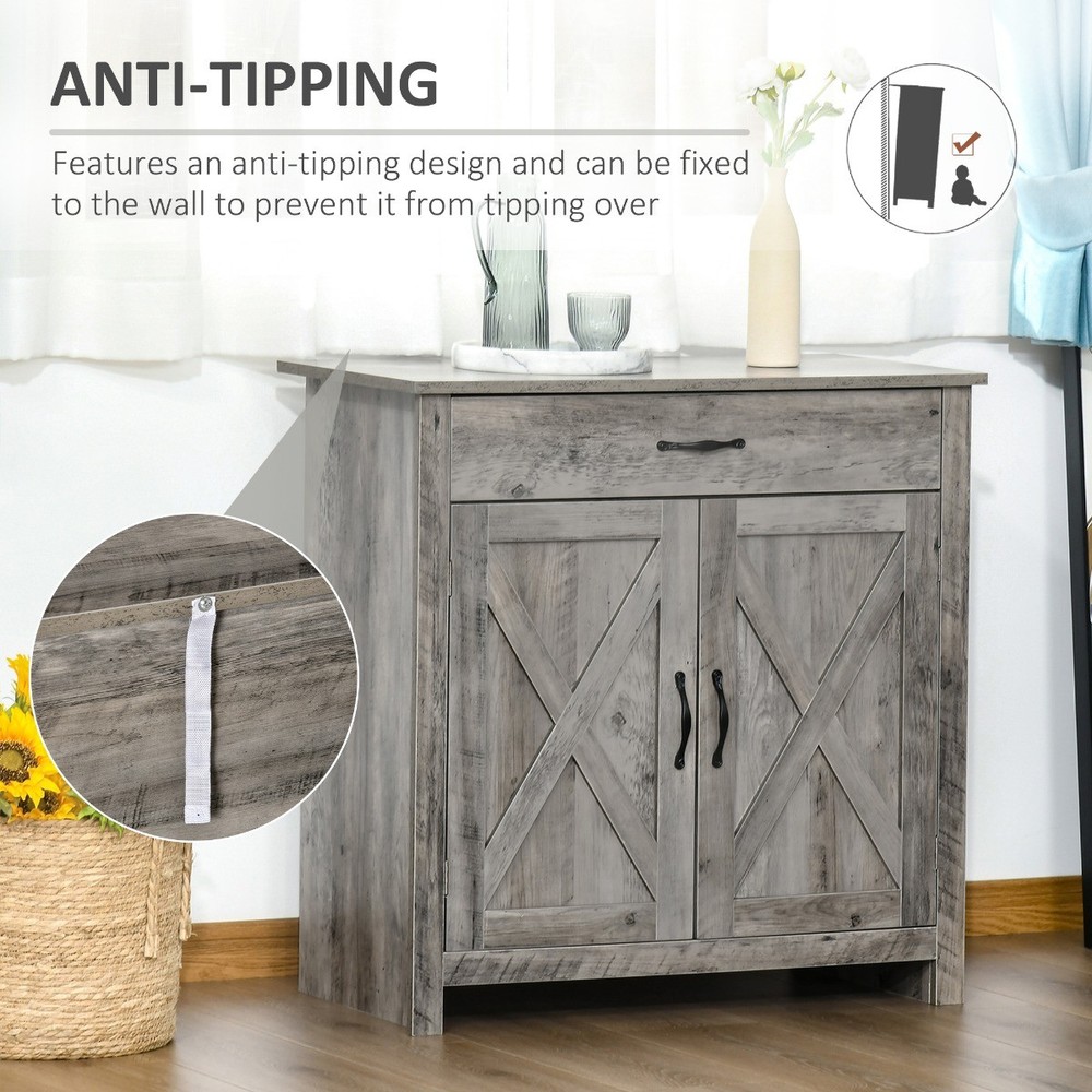 32" Accent Sideboard Buffet Storage Coffee Bar Table for Living Room Kitchen