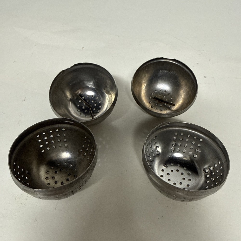Silver Tea Diffusers Pair Stainless Steel