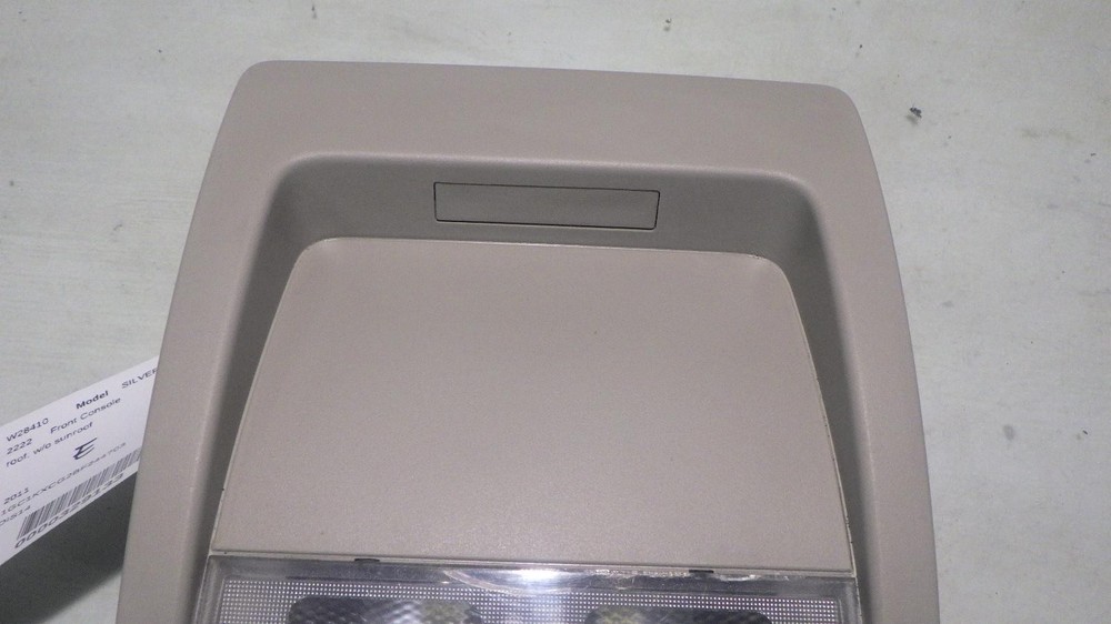 11 CHEVROLET SILVERADO 2500 PICKUP Front Console roof