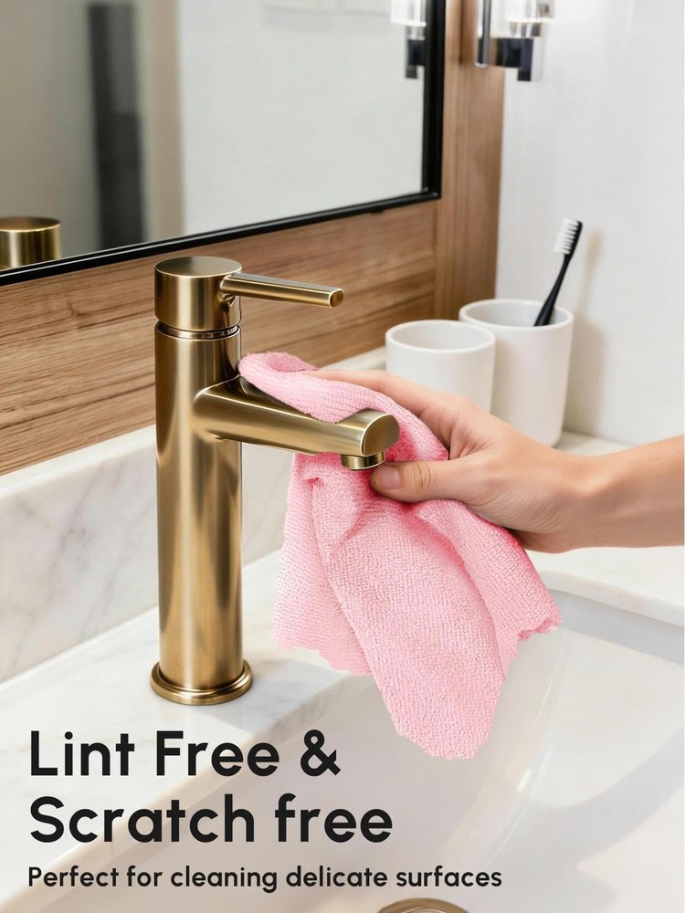 Microfiber Cleaning Cloths Roll, 75 Pack Tear Away Microfiber Towels Roll, 12...