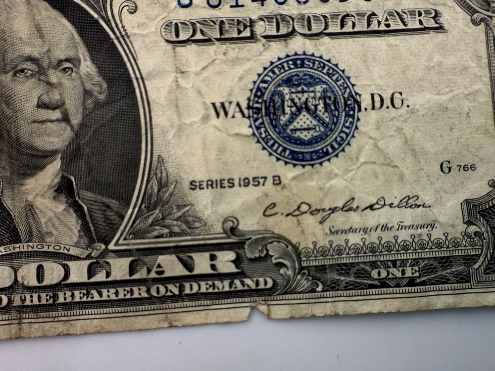 1957 B $1 Dollar Silver Certificate Banknote Fr#1621 SPC1255