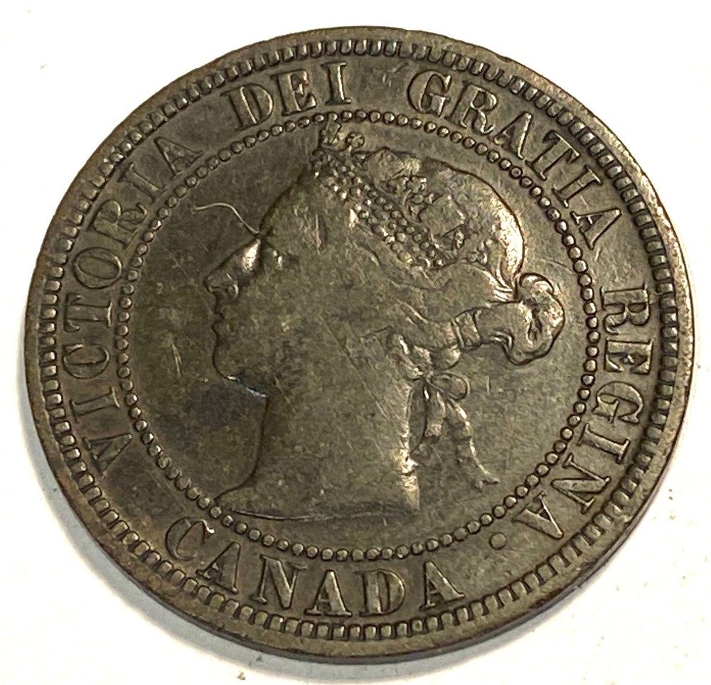 1882 H Canada Large Cent Higher Grade #9