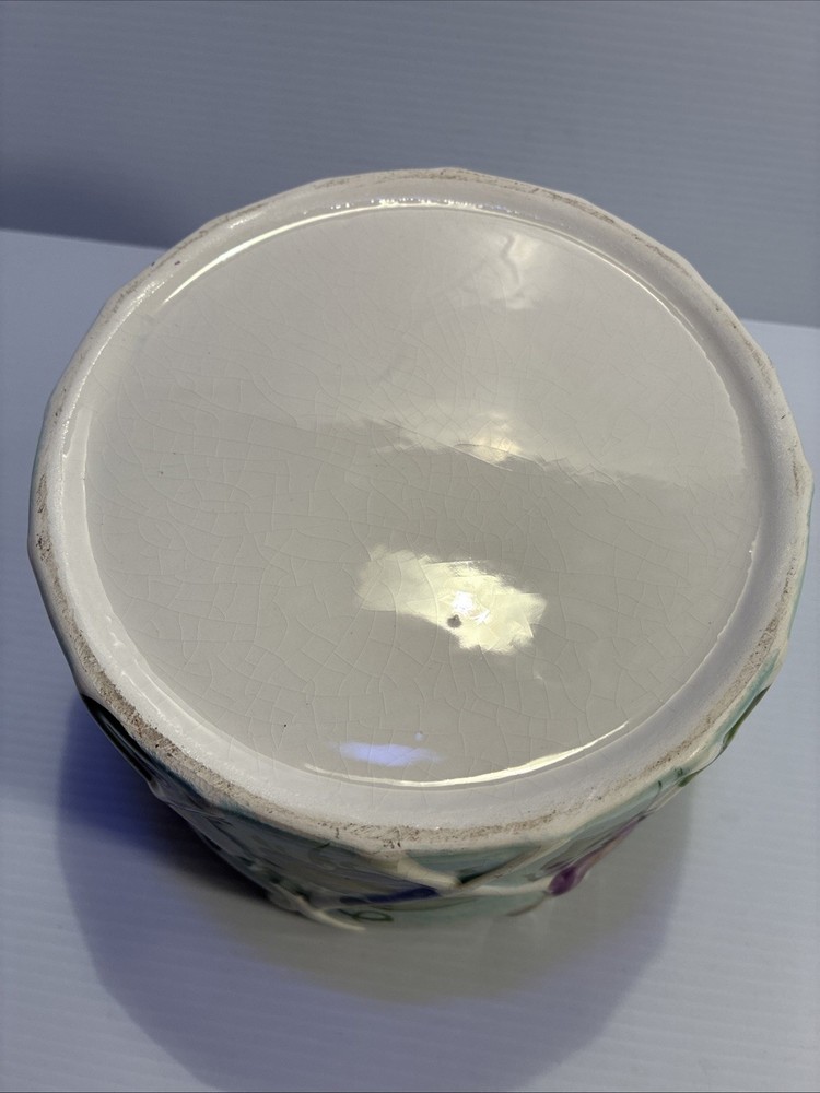 Ceramic Bowl/ Planter Flower Design