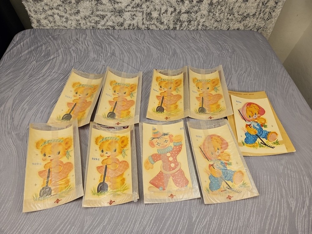 9 vtg duro Decorative Transfers #16