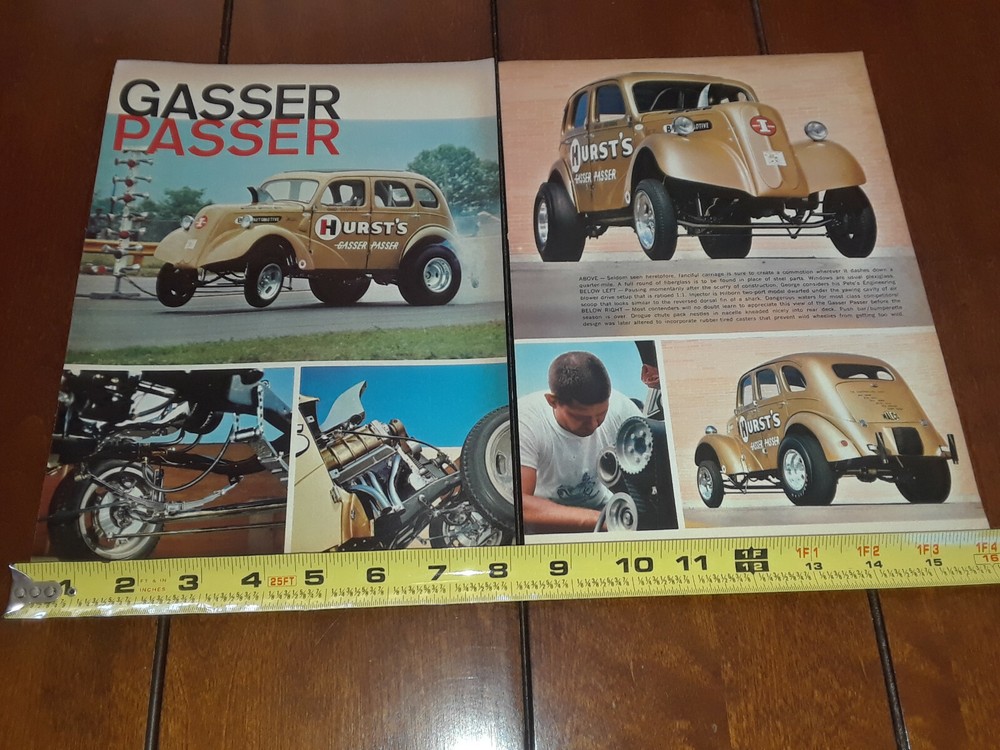 OHIO GEORGE HURST 1948 GASSER ORIGINAL 1965 ARTICLE