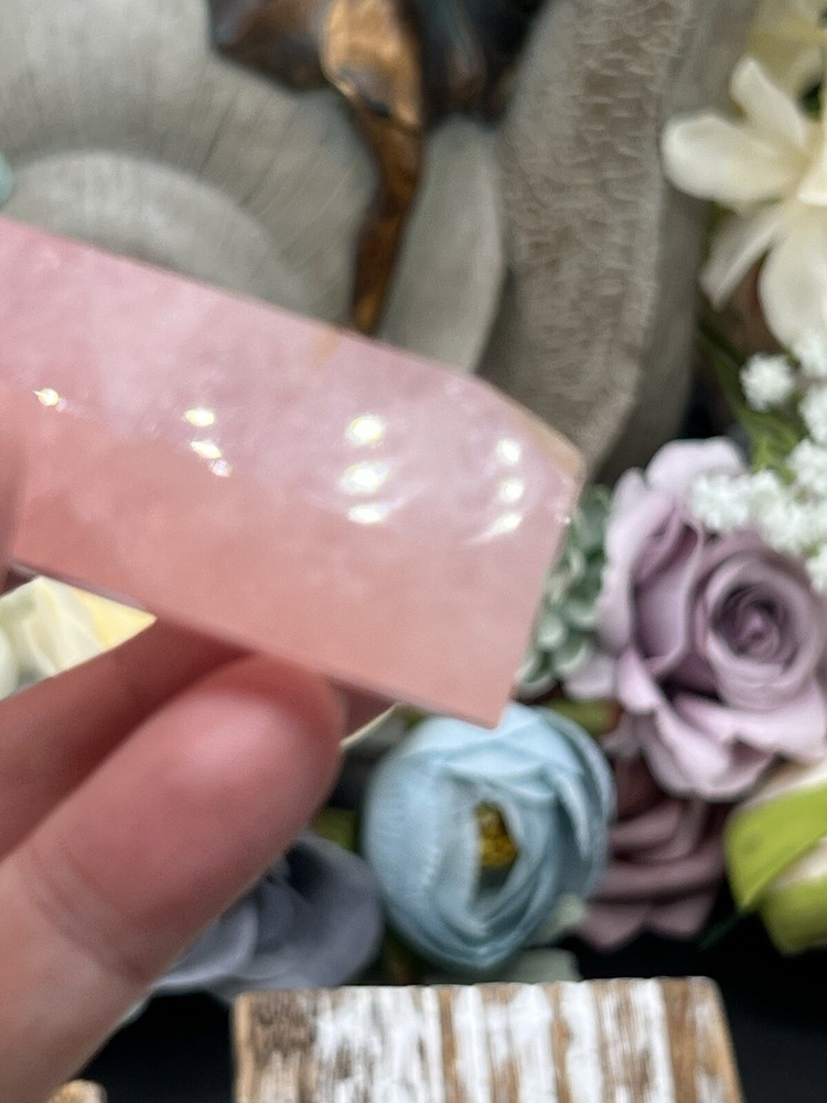 Natural Rose Quartz Points Amazing pinks Free ship & Gift